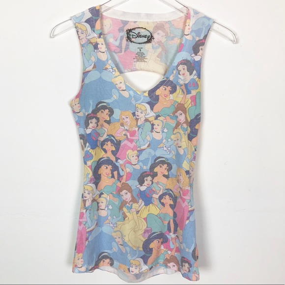 Disney Tops - Disney Princess Tank Top with Back Cutouts